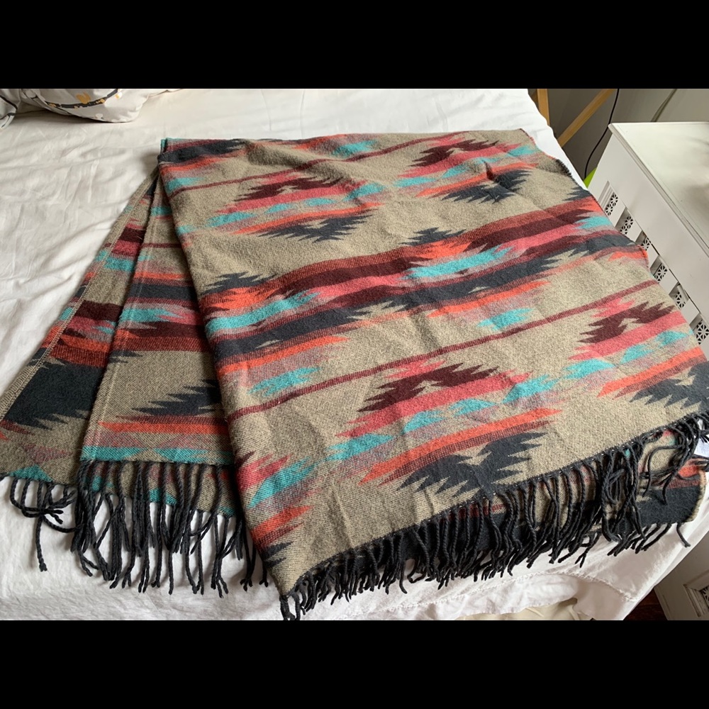 Poncho/blanket cap